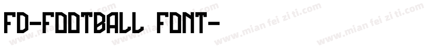FD-Football Font字体转换